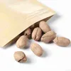 2021 Alimentos Malisture-Proof Sacos de Janela Sacos Brown Kraft Papel Doypack Bolsa Ziplock Embalagem para Biscoitos Snack