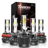 TXVSO8 G2 Reflektor samochodu LED H1 / H4 / H7 / H8 / H9 / H11 / 9005/9006/9012 10000 Lumenów Brak oświetlenia kątowe dla Peridua / proron / TOYOTA / NISSAN / MAZDA / BMW / FORD AUTO Light 2szt