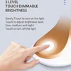 Oply LED Eye Caring Desk Lamp Studie Reading Lampor 3 Nivåer Ljusstyrka Mobilt Touch Control Vik Portable Light