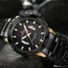 Montre de luxe originale en acier montres de sport militaires hommes Quartz lumineux étanche hommes horloge montre-bracelet menfolk relogio masculino