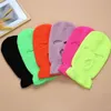 Kerstmis Volledige Gezicht Drie Gaten Hoed Balaclava Knit Cap Leger Tactische CS Winter Ski Bike Sjaal Masker Warm