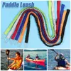 1PC Elastic Kayak Paddle Leash Adjustable With Safety Hook Fishing Rod Pole Coiled Lanyard Cord Tie Rope Rowing Boat Accessories