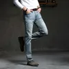 Cowboy vintage bule homens jeans chegada estiramento de moda clássico calças jeans masculino designer em linha reta apto calças tamanho 38 40 211008