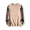 Klassieke mannen gebreide trui merk heren klassieke gebreide sweatshirt vintage plaid designer pullover truien M-3XL 99666