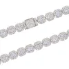 Glacé Bling 5A Zircone Cubique Carré Bracelet À Breloques 8MM Couleur Argent CZ Chaîne De Tennis Bracelet Hip Hop Mode Bijoux Pour Hommes Bracel8119013