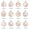 12 Signe du Zodiaque Collier Horoscope Balance Pendentifs En Cristal Charme Signe Étoile Ras Du Cou Astrologie Colliers pour femmes fille bijoux de mode