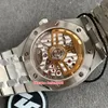 ZF Factory Watch Armbanduhren 41 mm V5 Extra dünn 15500 904L Stahl Graues Zifferblatt wasserdicht CAL 4302 Uhrwerk Mechanisch Automatik Herren263i