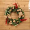 Decorazioni natalizie Ghirlanda di pino artificiale per la porta d'ingresso, parete, finestra, camino, decorazione per la casa