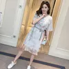 522 pregnant women's spring dress new Korean version summer t-shirt summer maternity dress long style Y0924