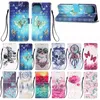 3D Owl Skull Dream Flower Unicorn Leather Wallet Cases For iPhone 13 12 Mini 11 Pro XR XS Max X 8 Samsung S8 S9 S10 Plus S20 FE S21 Ultra Note 10 20 A12 A22 A32 A42 A52 A72 A02