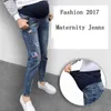 GB-KCool Jeans maternità per donna incinta Pantaloni gravidanza Pantaloni in vita elasticizzato Plus Size Black 210622