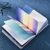 "Starry Sky ver2" Hard Cover Diary Beautiful Journal Colored Papers Study Notebook Notepad Stationery Kids Gift 210611