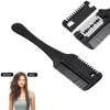 Hair brushes Cutting Comb Black Handle Hair Brush with Razor Blades Thinning Trimmin Salon DIY Styling Tools3741658
