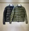 Men Stand Collar Down Coat waterproof Thin Soft Warm Parkas Black and Green size 123459838667