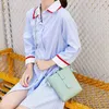 HBP Non-Brand Texture belt style candy color ins net red bucket bag single shoulder slant span sport