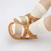 Sandals Summer Shoes Baby Girls Fine Flash Soft Non-Slip Rubber Sole Flat Walking Bottom Sandale De Plage Bebes#40