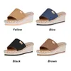 Sandaler Litthing Sommar Wedges Tofflor Plattform Högklackat Kvinnor Tofflor Dam Outside Skor Basic Clog Wedge Flip Flop