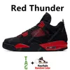 농구화 신발 Sail University Blue 4 4s Mens Basketball Shoes Sneakers Fire Red Thunder Oreo DIY Bred Black Cat Shimmer Guava Ice men women Sports Trainers