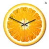 Wall Clocks Creative Fruit Style Clock Lime Modern Kitchen Watch Home Decor Living Room Tropical Art Timepieces