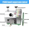 Machine manuelle de jus de canne à sucre de canne à sucre de 50kg/HStainless