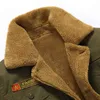 Bomber invernale da uomo Air Force Pilot MA1 Jacket Warm collo di pelliccia maschile Mens Army Tactical Fleece Giacche Drop 211009