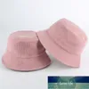 Lege corduroy emmer hoed voor vrouwen lente herfst effen mannen panama outdoor wandelen strand vissen cap zonnebrandcrème vrouwelijke sunhat bob fabriek prijs expert ontwerp kwaliteit