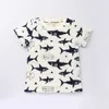 Casual Coton Enfants Garçons Filles T-shirt Tops Tees Summer Manches courtes Dessin animé Imprimer T-shirt O-Cou Top Enfants Vêtements 210713