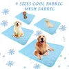 Summer Dog Cooling Mat Sky Blue Ice Pad Cool Pet Beds Sofa Cushion Blanket Fit All Pets Breathable S/M/L/XL Size 210924