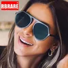Okulary przeciwsłoneczne RBRARA Vintage Oversized Women Sun Glasses Damskie Designer Marka Retro Gafas de Sol Mujer