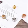 2021 luxe zilveren gouden herenring designer sieraden signet design dames custom fashion sieraden roestvrij staal meerdere combinaties aantal herenringen