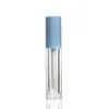 8ml空の透明なリップ光沢のある管釉薬のブラシ杖の補給可能なdiyの容器化粧品口紅ローズのブロームの透明なボトルゴムの栓が付いている透明なボトル