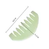 Jade Massage Comb Head Massager Hair Brush Gua Sha Board Stone Body Brushs Scalp Massaging Meridian Treatment276C3165138