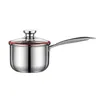 Sartenes 1pc cacerola portátil de acero inoxidable práctica olla de sopa cocinar