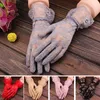 Cycling Gloves Fashion Ladies Outdoor And Driving Black Big Lace Sexy Short Sunscreen