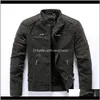 Jackets Outerwear & Clothing Apparel Drop Delivery 2021 Autumn Winter Mens Casual Fashion Stand Collar Motorcycle Jacket Men Slim Pu Leather