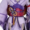 ゲームGenshin Impact Raiden Shogun Cosplay Costume Combat Dress Outfit Baal Lovely Uniform Halloween Carnival Party Costumes Q0821179y