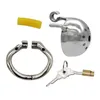 NXY Cockrings Ergonomisk Rostfritt Stål Stealth Lock Man Chastity Device, Kukbur, Penislås, Kukring, Kasthetsbälte, S077 1124