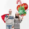 1set Christmas Foil Balloons Anta Claus Ballon Snowman Globos New Year 2022 Home Xmas Even Party Supplies