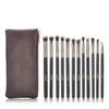 12 stks Rose Gold Make Up Brush Eyeshadow Make-up Borstels Set Concealer Eye Shadow Blending Eyeliner Dail Pincel Maquiagem