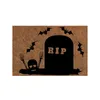 Tapijten Halloween Coir Welcome Mats Entrance Deurats Home Bad Mat Woonkamer Vloer Trap Keuken Gang Non-Slip