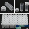 Embalaje Oficina Escuela Negocio Industrial 10 Unids / lote 5 Ml Botellas de Muestra de Plástico Mini Viales Transparentes Caja Píldora Capse Contenedores de Almacenamiento Frascos Tes