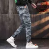 Glacialwhale Herren Cargo Pants Männer Neue Tarnung Jogger Male Hip Hop Streetwear Hose Joggen Multi-Pocket Hose für Männer H1223