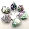 Нерегулярный натуральный красочный кристалл каменные посеребренные кулон ожерелье с цепочкой для женщин девушка партии клуба ювелирных изделий