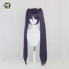 PRE- UWOWO Game Genshin Impact Mona Megistus Cosplay Wig Astral Reflection 90cm Purple Twin Tail Y09132685