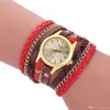 Vrouw mode jurk horloges dames armband windende horloge gebreide serpentine retro stijl quartz goede gift