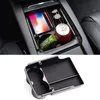 Vehicle Center Console Organizer Armrest Storage Box+Cup Holder For Tesla Model X S Car Accessories