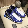 Nya färgglada bokstäver tygskor Snedtryckta sportskor för män och kvinnor modedesigner sneakers med låda storlek 35-46