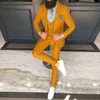 Män Slim Fit Passar 3 stycken Skräddarsydda Oversize Men Blazer Dress Groom Wedding Man Suit 2021 Fashion Tuxedo Jacket Vest Pants Set X0909