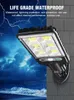 18led 72cob 30cob Słoneczny Światło Ściana PIR Czujnik Kontrola czujnika 3 Tryby Wodoodporne Outdoor Garden Lights Zdalne sterowanie