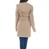 Misto lana da donna Cappotto da ufficio caldo di media lunghezza da donna Cappotto invernale da donna Femme Elegante cappotto con cintura Trench Giacca a vento